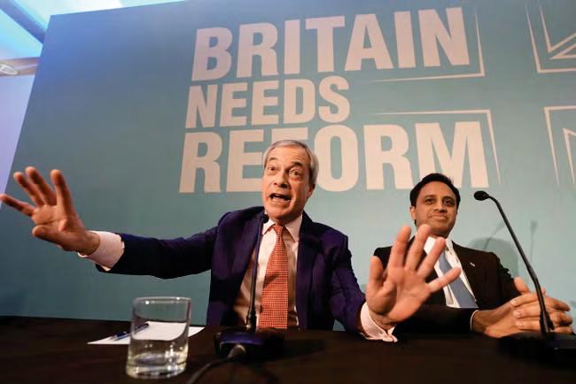 Reform level with Labour as a third of Tory voters switch