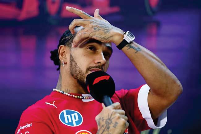 Hamilton causes stir off the track at pre-season testing
