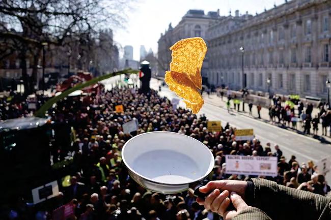 Pancake Day protesters vow farm tax battle will continue