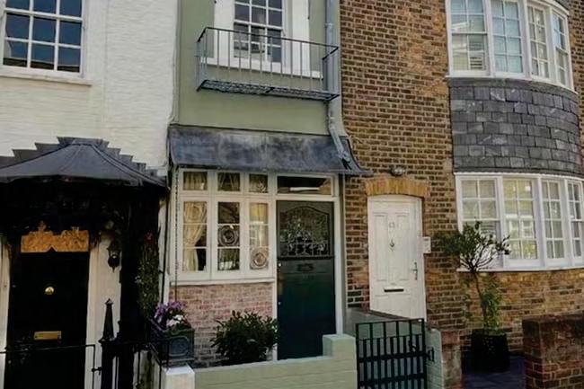 Slim pickings: the 7ft-wide home on market for £1.25m