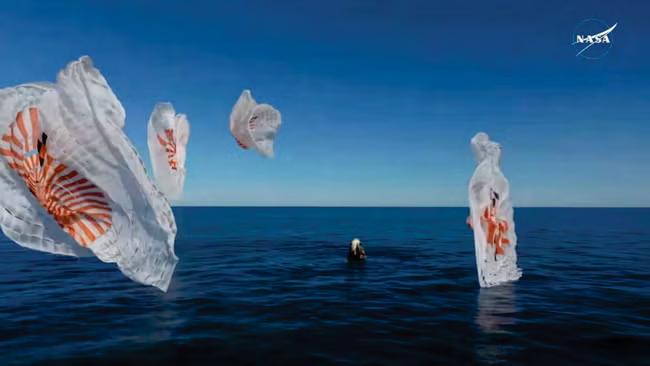 Nasa's Crew-9 finally splash down after nine-month wait