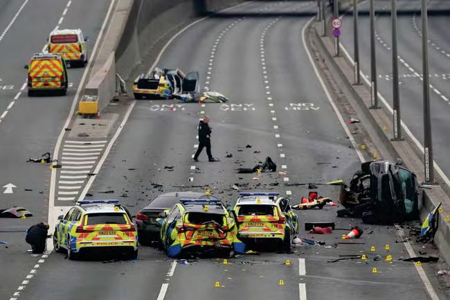 Man pleads guilty after five police cars involved in crash