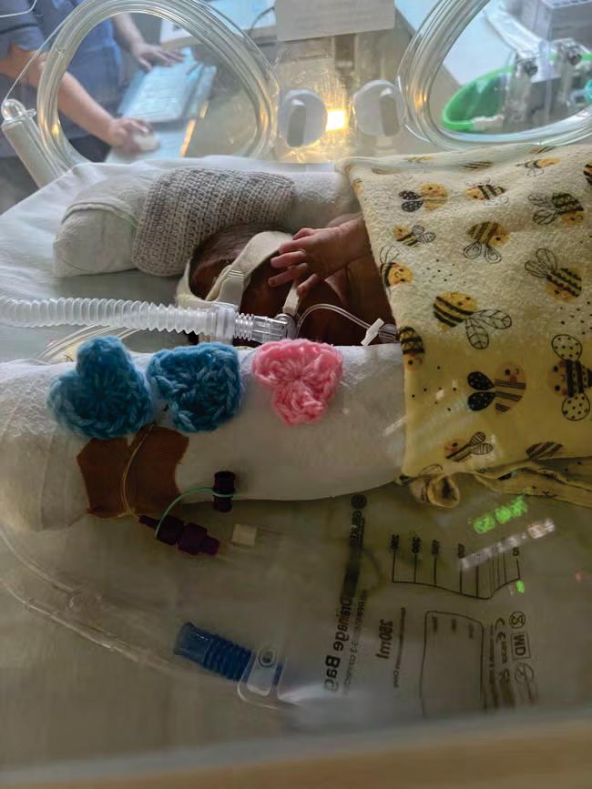 How three knitted hearts have helped a mother grieve