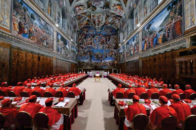 Prayer and oaths of secrecy as papal election begins