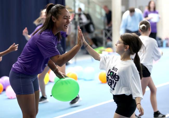 ‘They can see you can be a girly girl and still play sport’