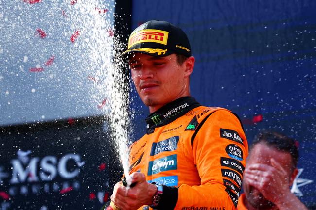 Guiding light carries Norris to front of Silverstone pack
