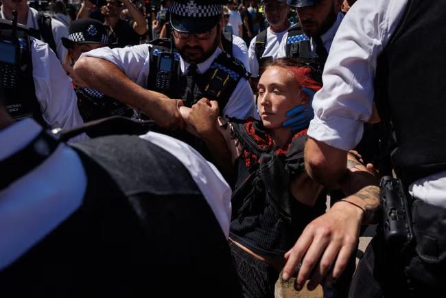 More than 70 held after Palestine Action protests
