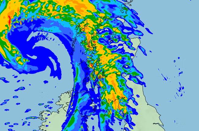 Northern exposure as Floris brings heavy rain and winds