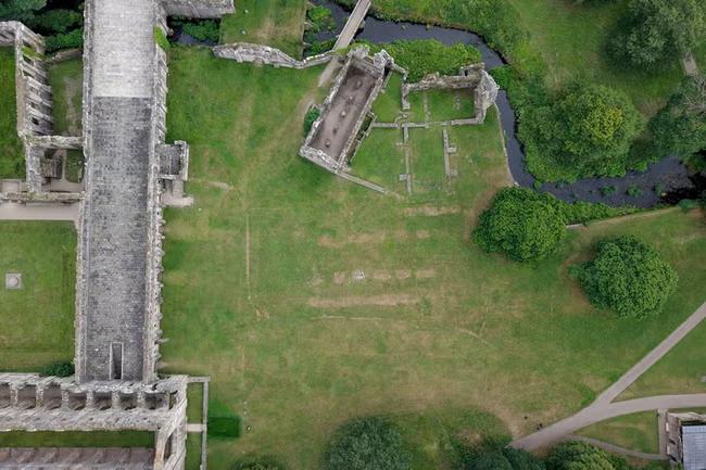 Dry ground exposes hidden history of ancient buildings