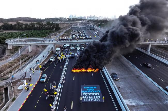 Protests unfurl across Israel after hospital attack in Gaza