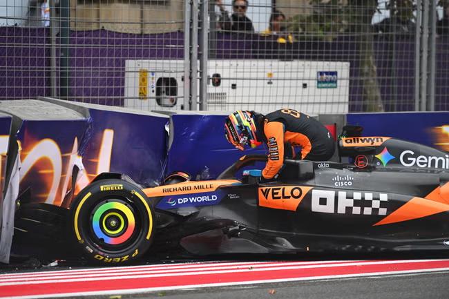 Norris fails to capitalise on Piastri crash in Azerbaijan
