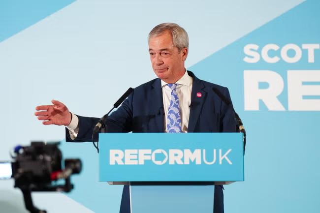Reform UK now the largest party in Britain, says Farage