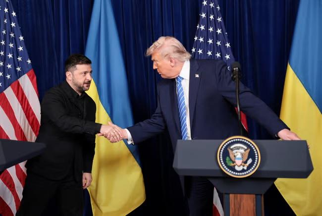 Trump says 'lot of progress' after meeting with Zelensky