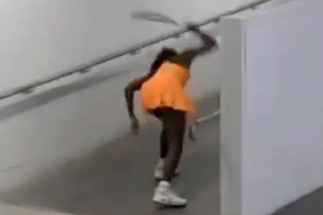 Gauff frustrated as video of 'private' racket smash aired