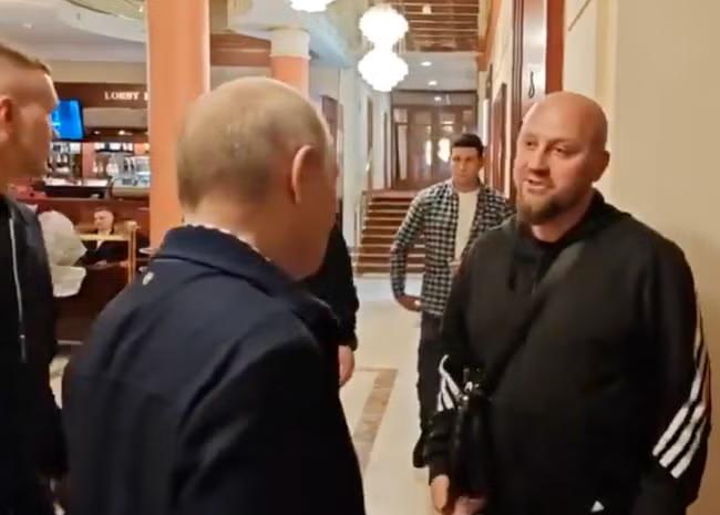 Putin accused of staging casual encounter in hotel