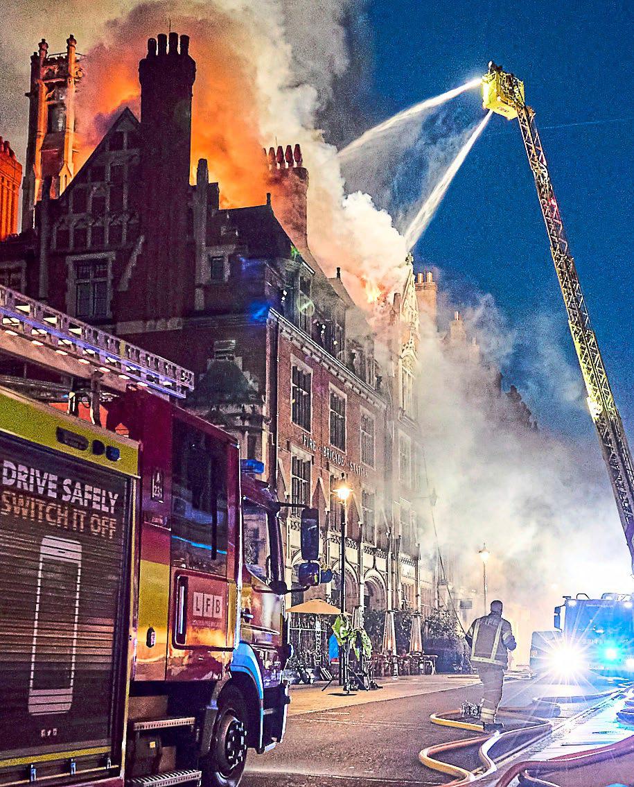 The great fire of London