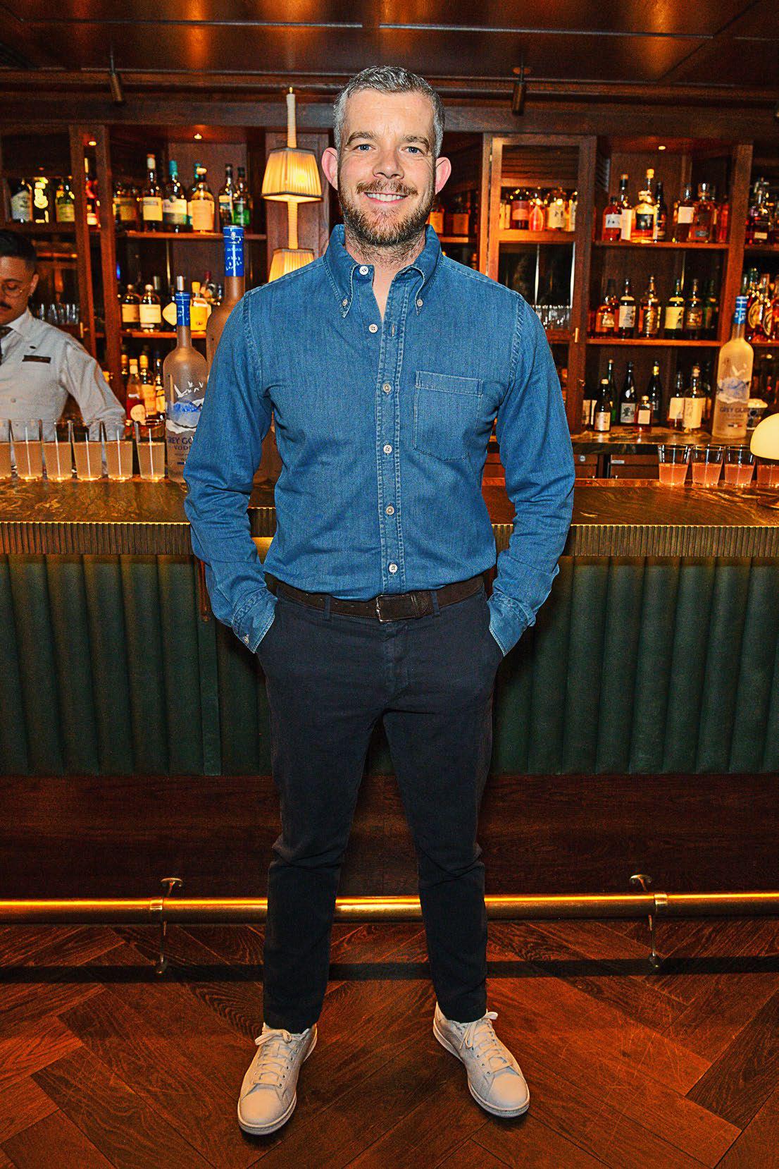 Actor Russell Tovey shops at Stone Island, dines at 45 Jermyn Street and strolls the Thames beaches