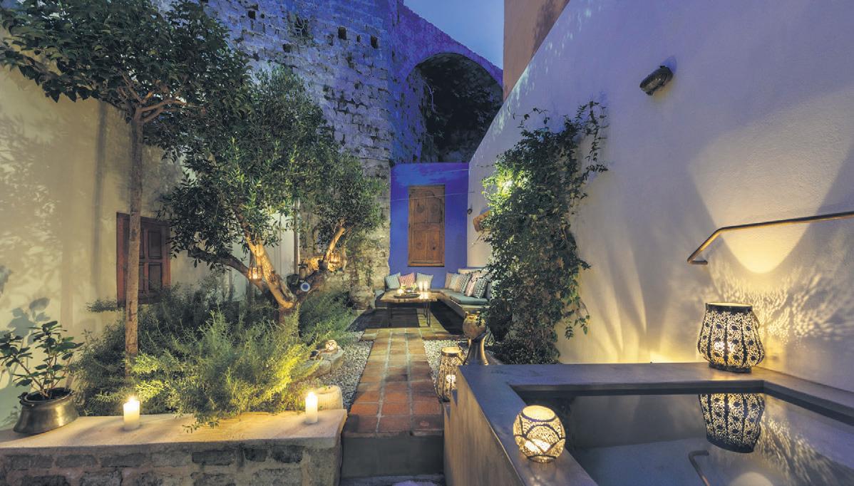 A five-star suite hotel in the medieval town of Rhodes