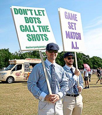 They're out! Wimbledon dumps its well dressed line judges for Ål voices