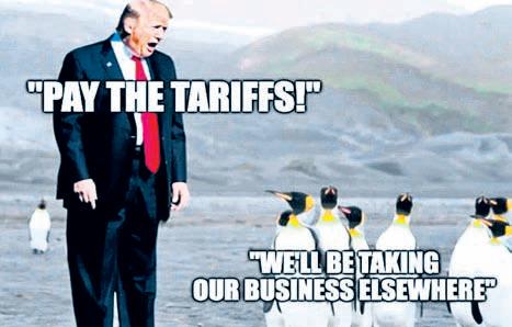 Trump tariffs: Penguin memes fill internet