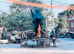 Biju statue burning evokes widespread condemnation