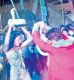 Cobras used in dance during wedding procession, rescued