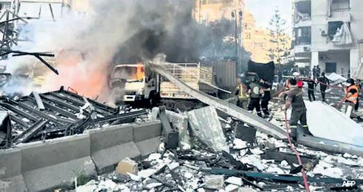Israel strikes near Syria's presidential palace