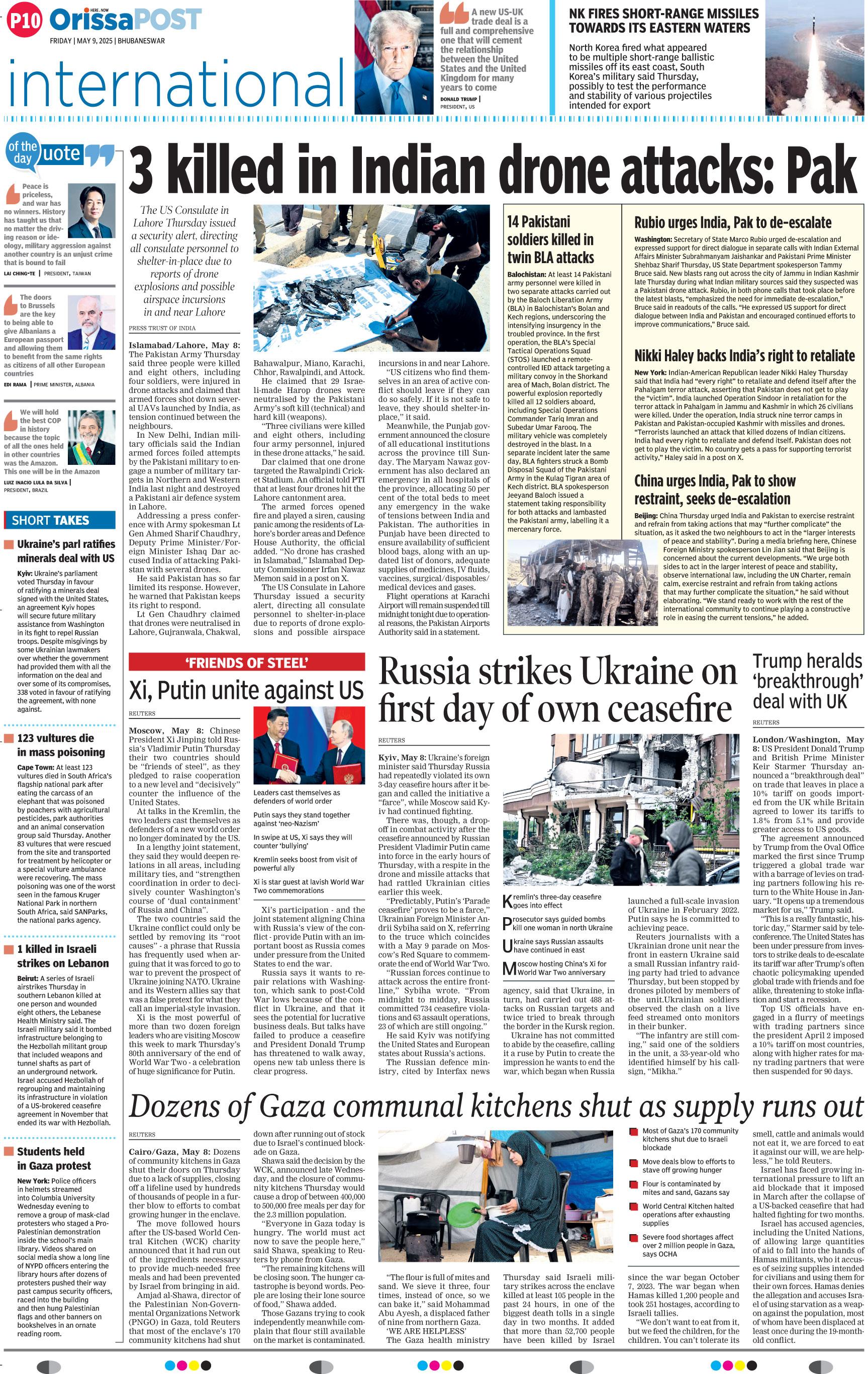 Russia strikes Ukraine on first day of own ceasefire