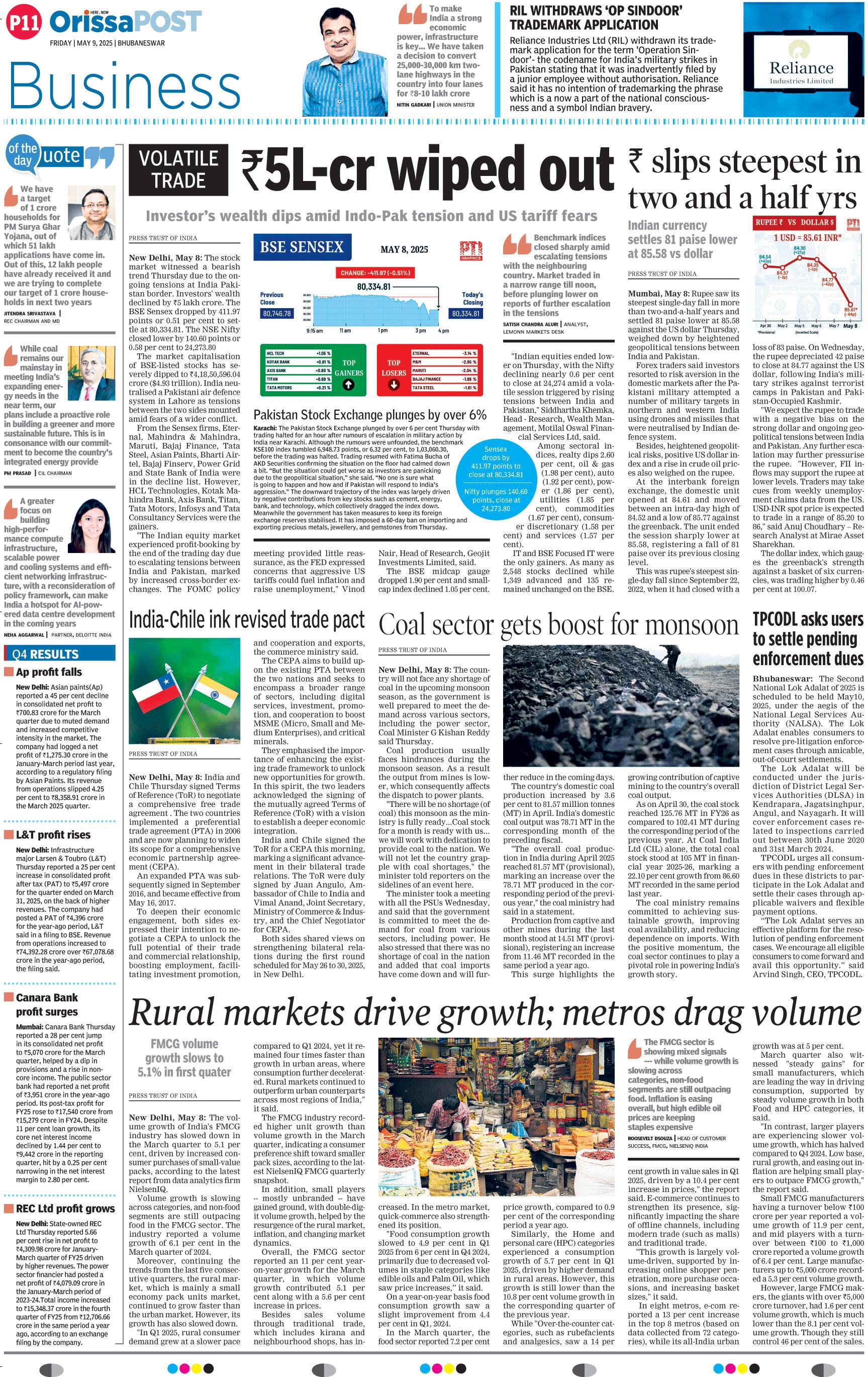Rural markets drive growth; metros drag volume
