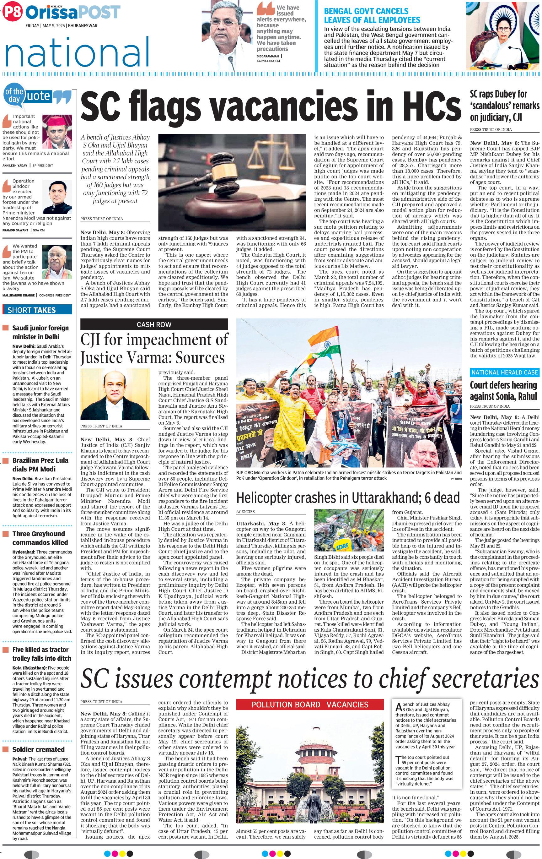 SC issues contempt notices to chief secretaries