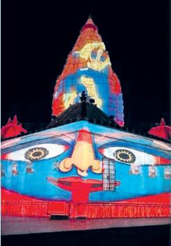 Light & sound show resumes at famous Samaleswari temple