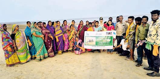 Women lead Dublagadi beach cleanup
