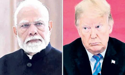 Cong slams Modi over silence on Trump claims