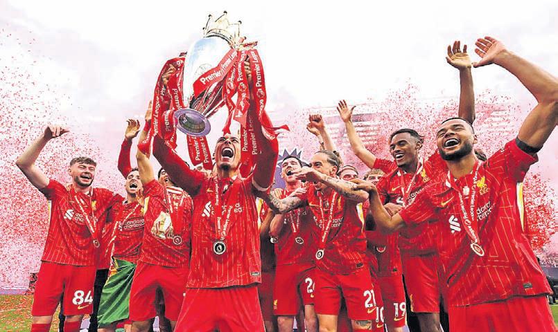 Reds wear English crown