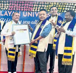 Samanta gets 67th honorary doctorate