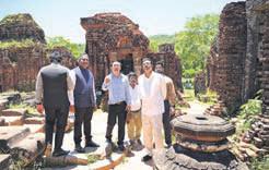 Guv visits My Son temple complex in Vietnam