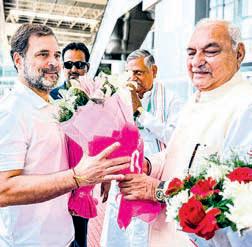 Rahul Gandhi holds meetings with Haryana Cong leaders