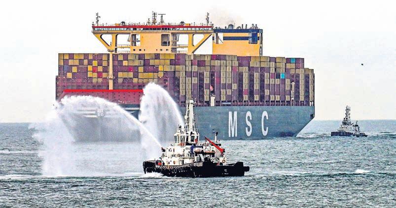 MSC IRINA docks at Vizhinjam port