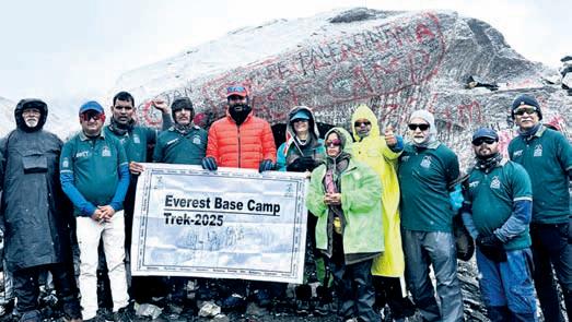 Cyclists conquer Everest Base Camp