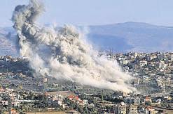 Israel bombs south Lebanon hilltops