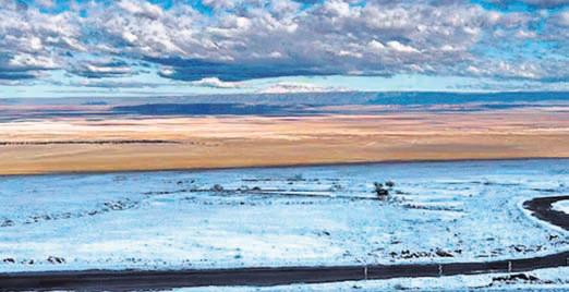 Snow blankets world's driest desert after a decade