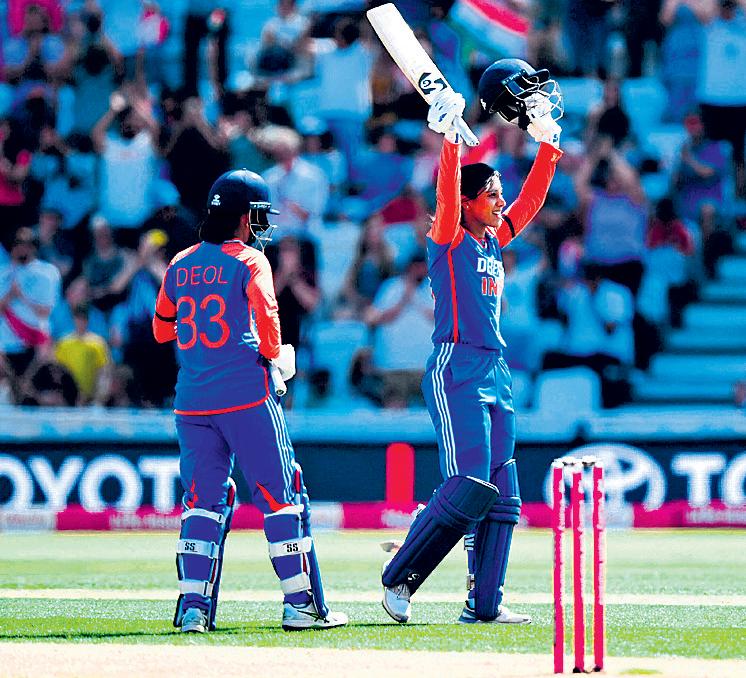 Mandhana's maiden ton propels India to triumph