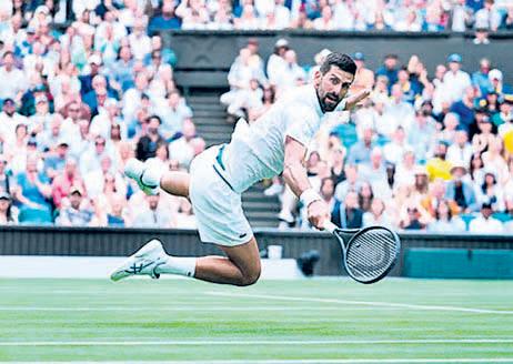 Historic 100th Wimbledon victory for Djoko