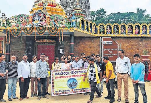 Heritage lovers explore Grameswar Mahadev shrine