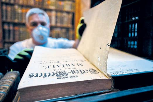 Hungary's 1000-yr-old library fighting beetle infestation