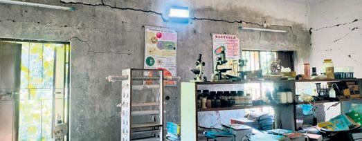 Students walk a km daily for MDM as school lacks infra