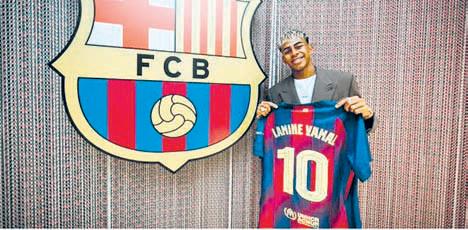 Yamal inherits Messi's Barca number 10 jersey