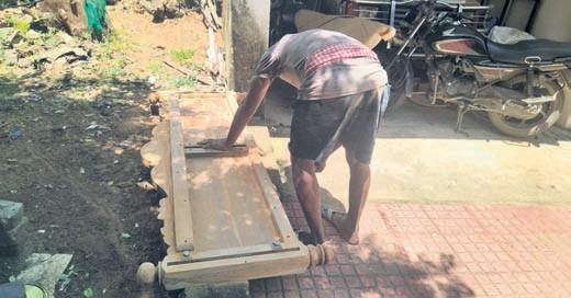 Furniture unit at forest office raises eyebrows