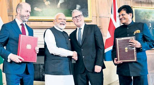 India, UK ink historic trade deal