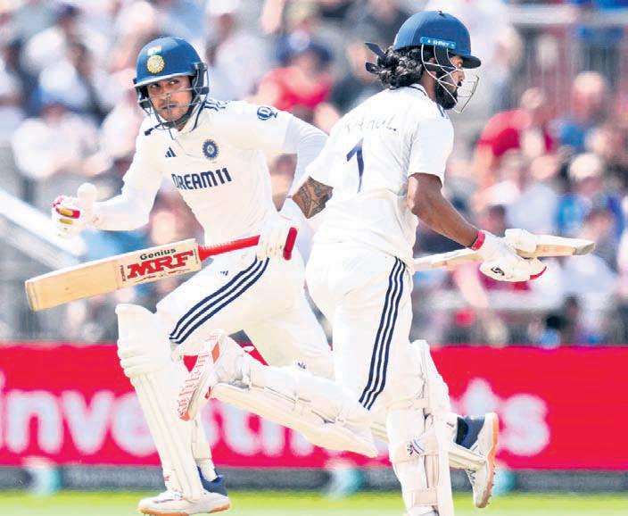 Gill, Rahul stabilise India